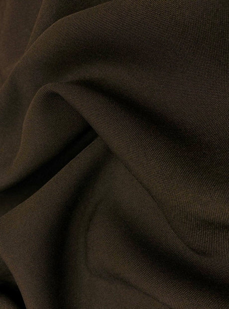 Dark Brown Poly Poplin