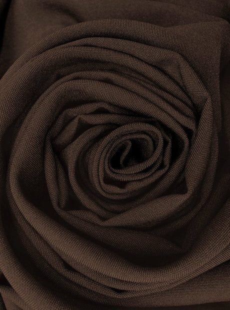Dark Brown Poly Poplin