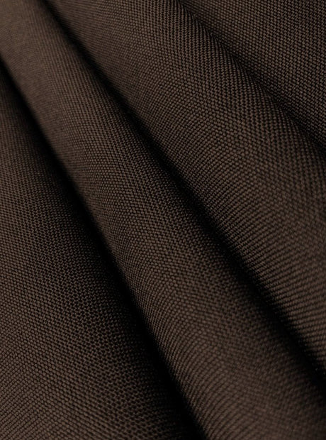 Dark Brown Poly Poplin