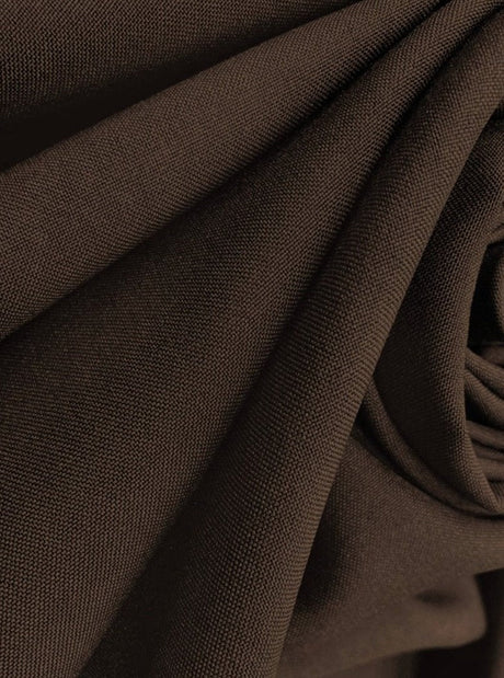 Dark Brown Poly Poplin