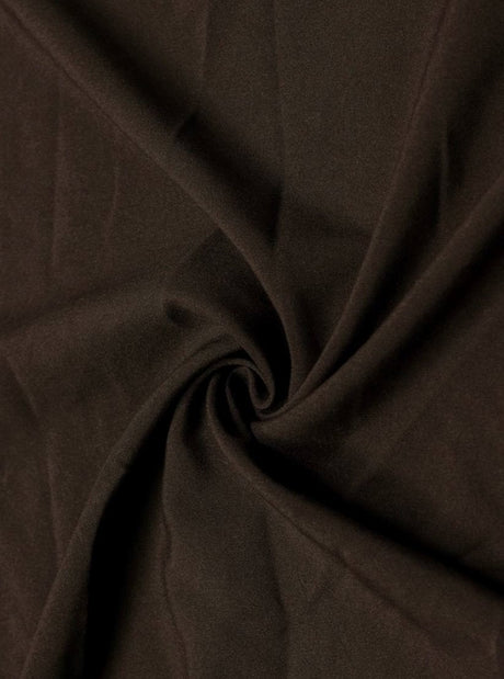 Dark Brown Poly Poplin