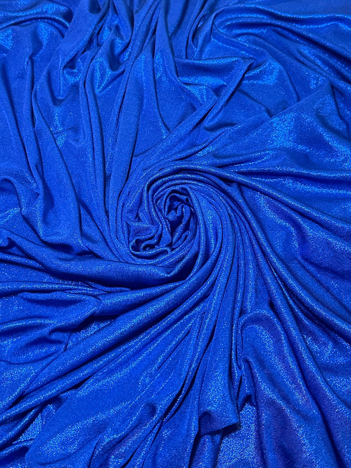 Shiny Foiled Jersey Royal Blue