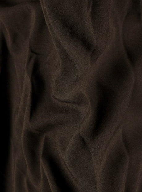 Dark Brown Poly Poplin