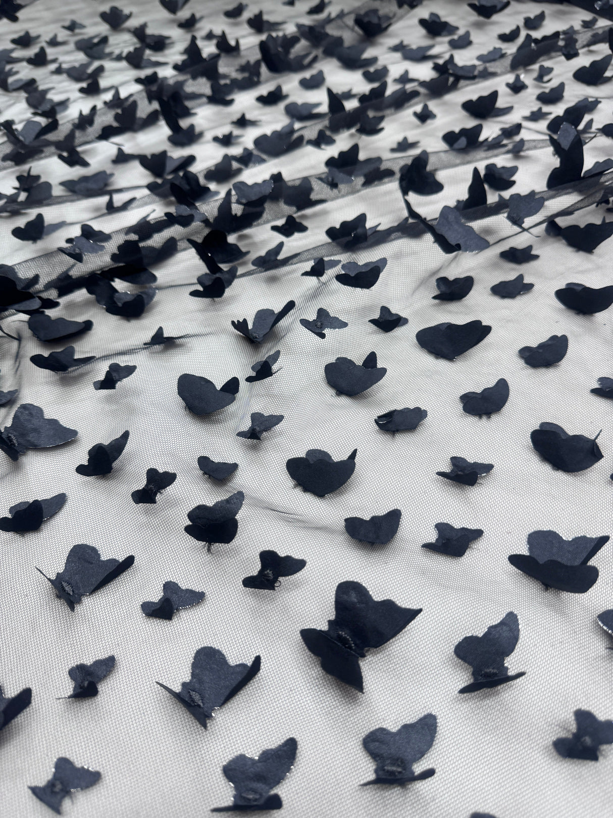 Black 3D Butterfly Lace