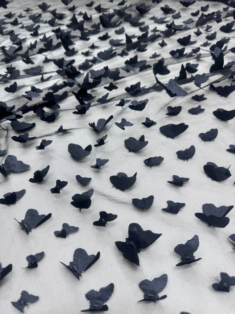 Black 3D Butterfly Lace