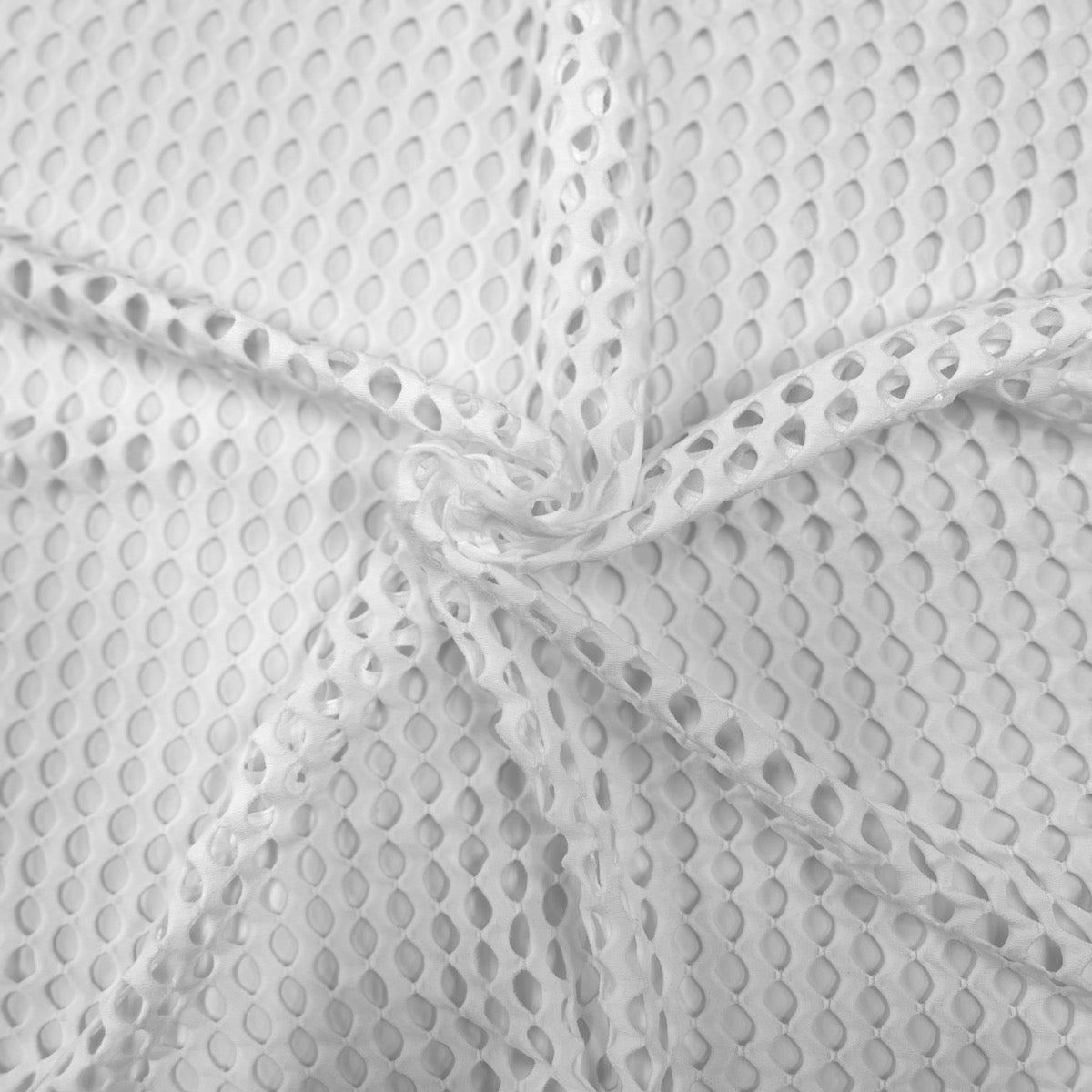 Crochet Fishnet Netting Spandex Fabric - 4-Way Stretch, 58" Width (1 Yard)