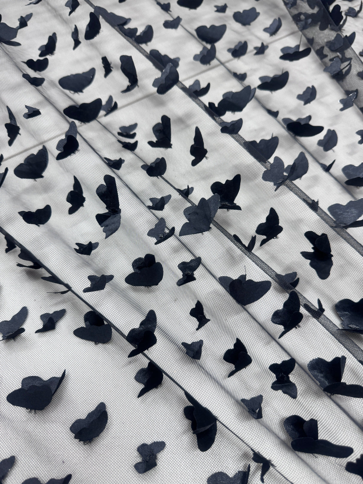 Black 3D Butterfly Lace