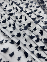 Black 3D Butterfly Lace