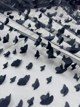 Black 3D Butterfly Lace