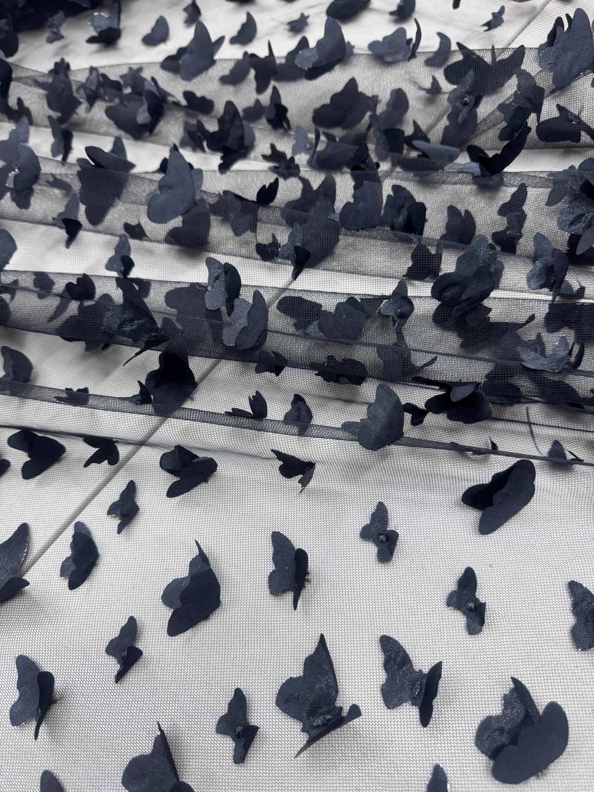 Black 3D Butterfly Lace
