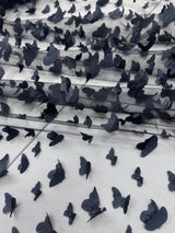 Black 3D Butterfly Lace