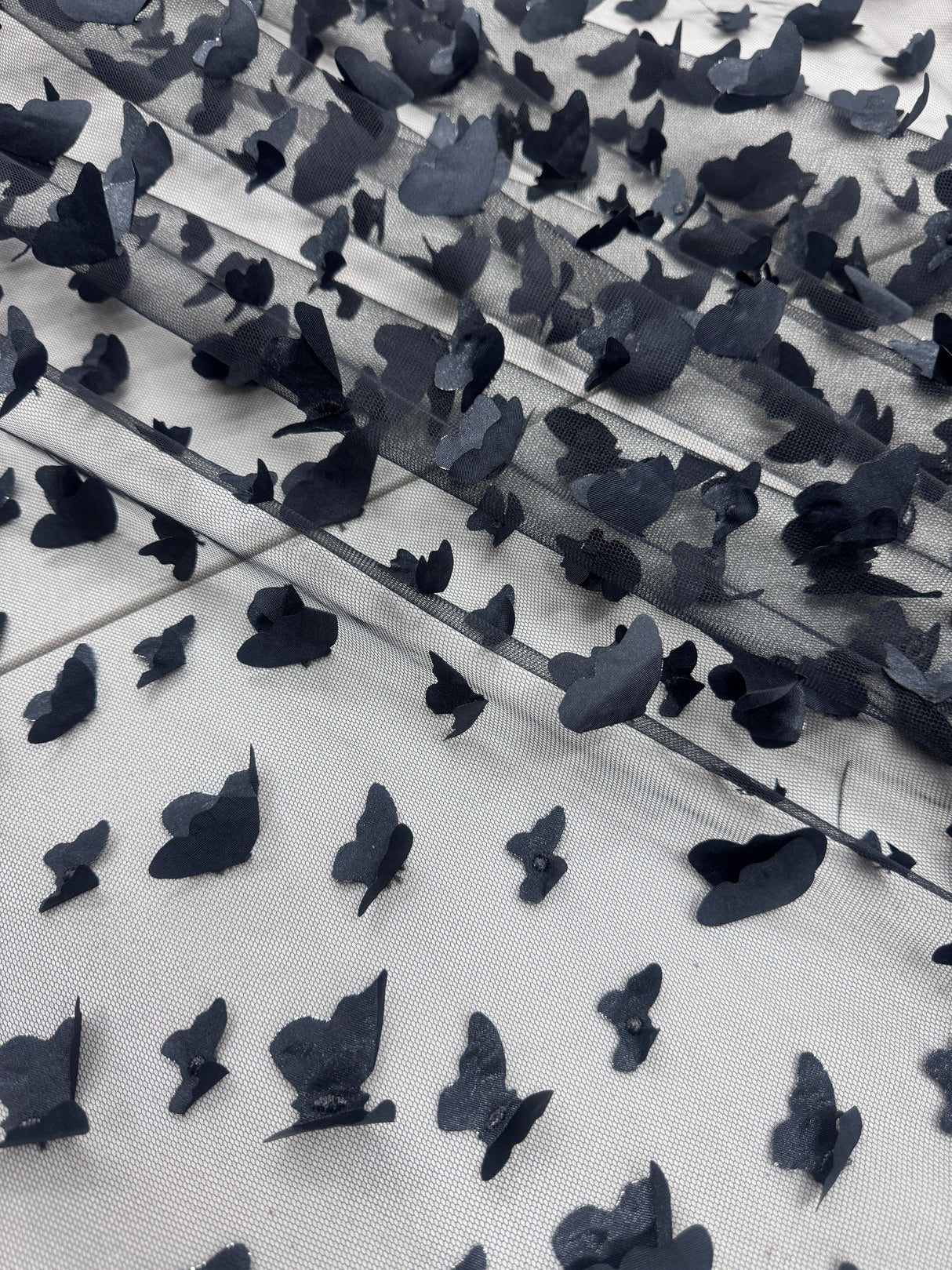 Black 3D Butterfly Lace