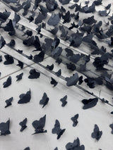 Black 3D Butterfly Lace
