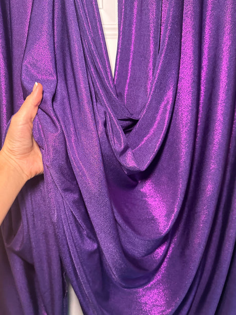 Purple Slinky Foiled Jersey