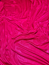 Shiny Foiled Jersey Knit Hot Pink