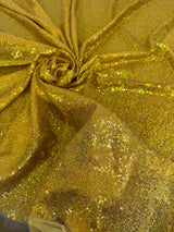 Stretch Sequin Mesh Gold