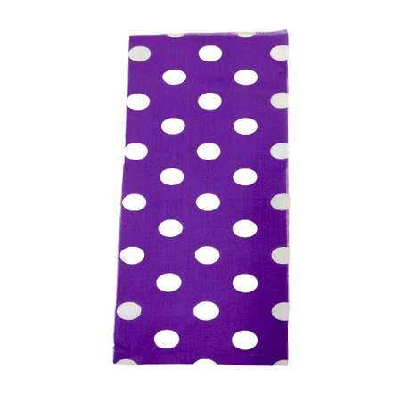 Big Polka Dot Printed Poly Cotton Fabric - 65% Cotton 35% Polyester, 1" Polka Dots, 59" Width (1 Yard)