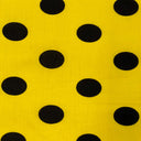 Poly Cotton Fabric Big Polka Dot Print