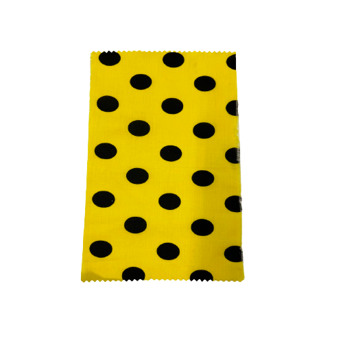 Poly Cotton Fabric Big Polka Dot Print