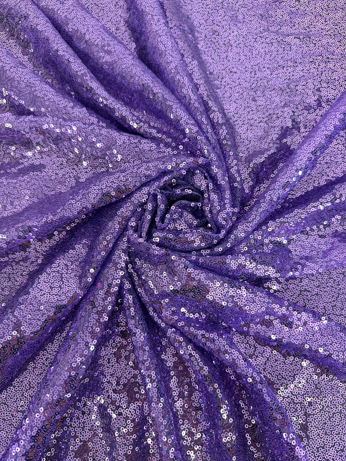 Stretch Sequin on Mesh Lavender