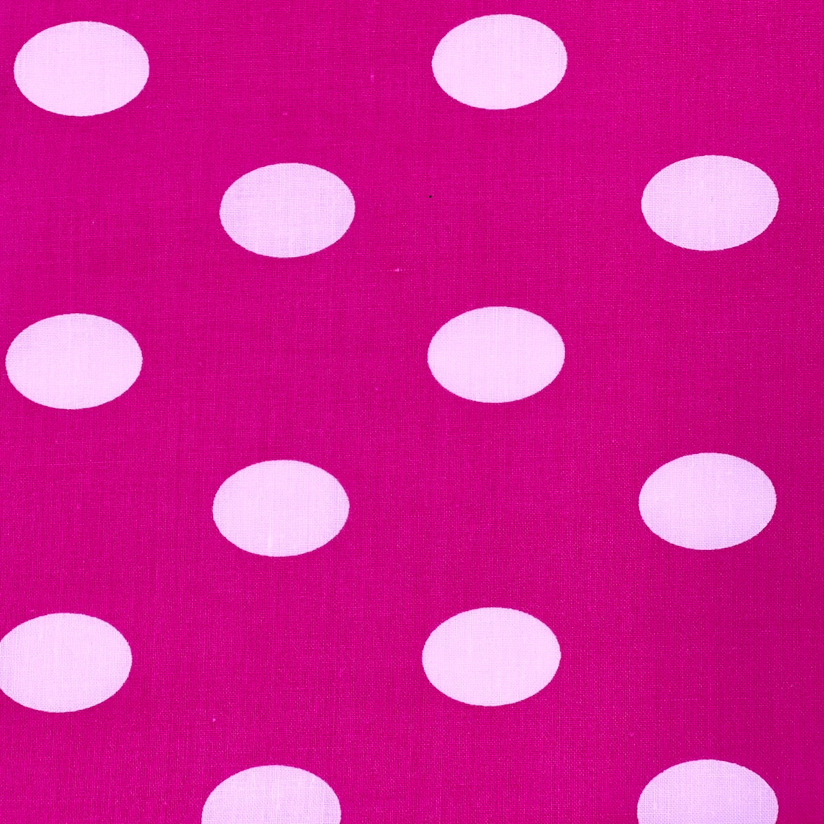 Big Polka Dot Printed Poly Cotton Fabric - 65% Cotton 35% Polyester, 1" Polka Dots, 59" Width (1 Yard)