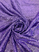 Stretch Sequin on Mesh Lavender