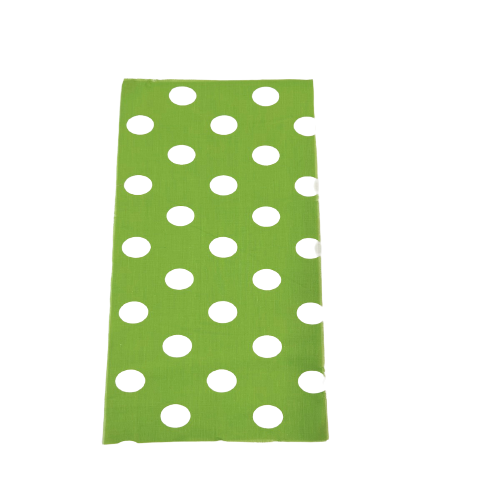 Poly Cotton Fabric Big Polka Dot Print