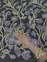 3D Floral Beaded Lace Mesh