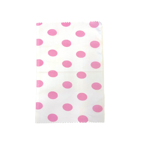 Poly Cotton Fabric Big Polka Dot Print