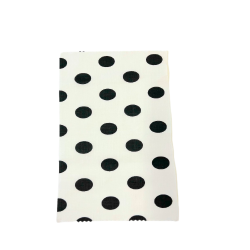 Big Polka Dot Printed Poly Cotton Fabric - 65% Cotton 35% Polyester, 1" Polka Dots, 59" Width (1 Yard)