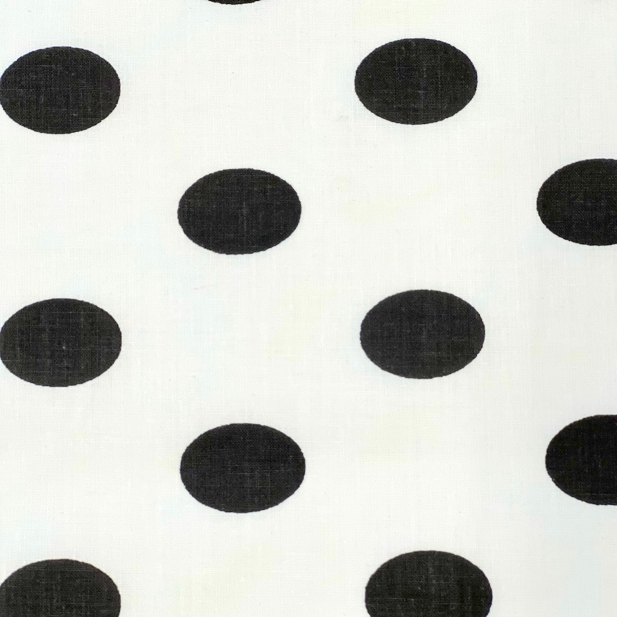 Poly Cotton Fabric Big Polka Dot Print