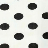Poly Cotton Fabric Big Polka Dot Print