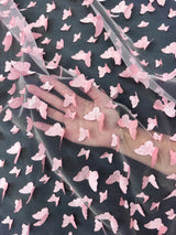 3D Butterfly Lace in Blush Pink