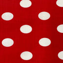 Poly Cotton Fabric Big Polka Dot Print