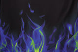 Flame Print Polyester Spandex Fabric - Flame Print, 58/60" Width (1 Yard)