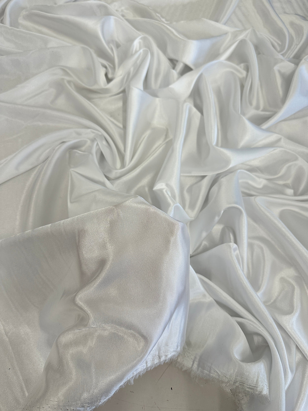Off White Luxury Silky Stretch Satin