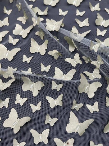 3D Butterfly Lace Pistachio