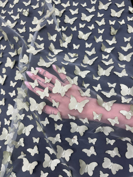 3D Butterfly Lace Pistachio