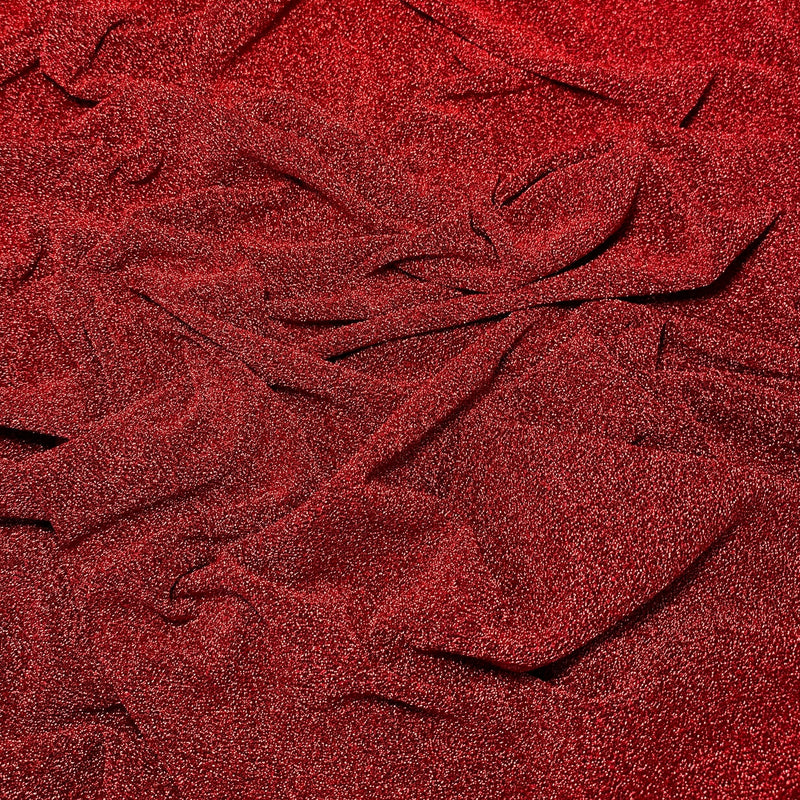 Red Glitter Lurex Jersey