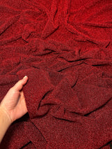 Red Glitter Lurex Jersey