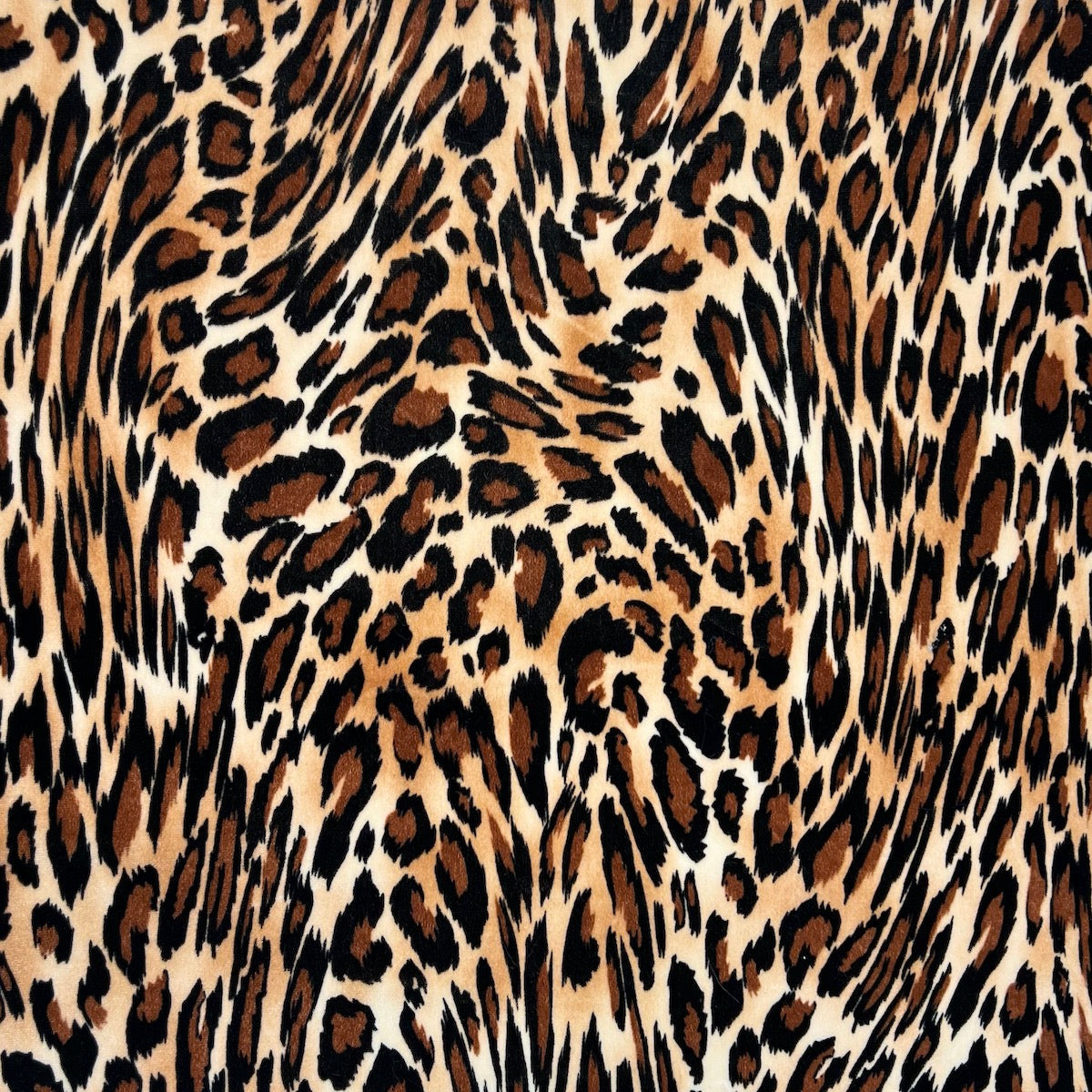 Stretch Velvet Fabric Leopard Print 60" Wide