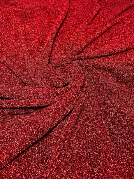 Red Glitter Lurex Jersey