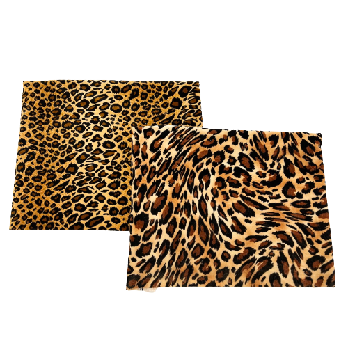 Stretch Velvet Fabric Leopard Print 60" Wide