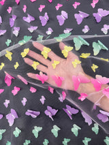 3D Butterfly Lace Rainbow Multicolor