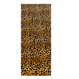 Leopard Print Stretch Velvet Fabric - 92% Polyester 8% Spandex, Leopard Print, 60" Width (1 Yard)
