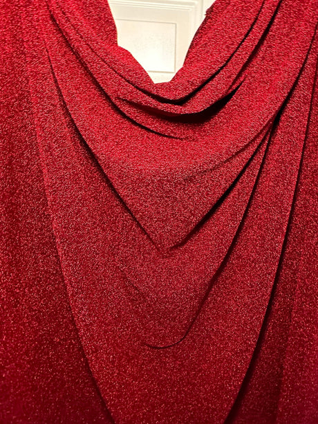 Red Glitter Lurex Jersey