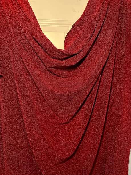 Red Glitter Lurex Jersey