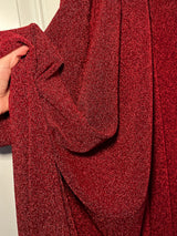 Red Glitter Lurex Jersey