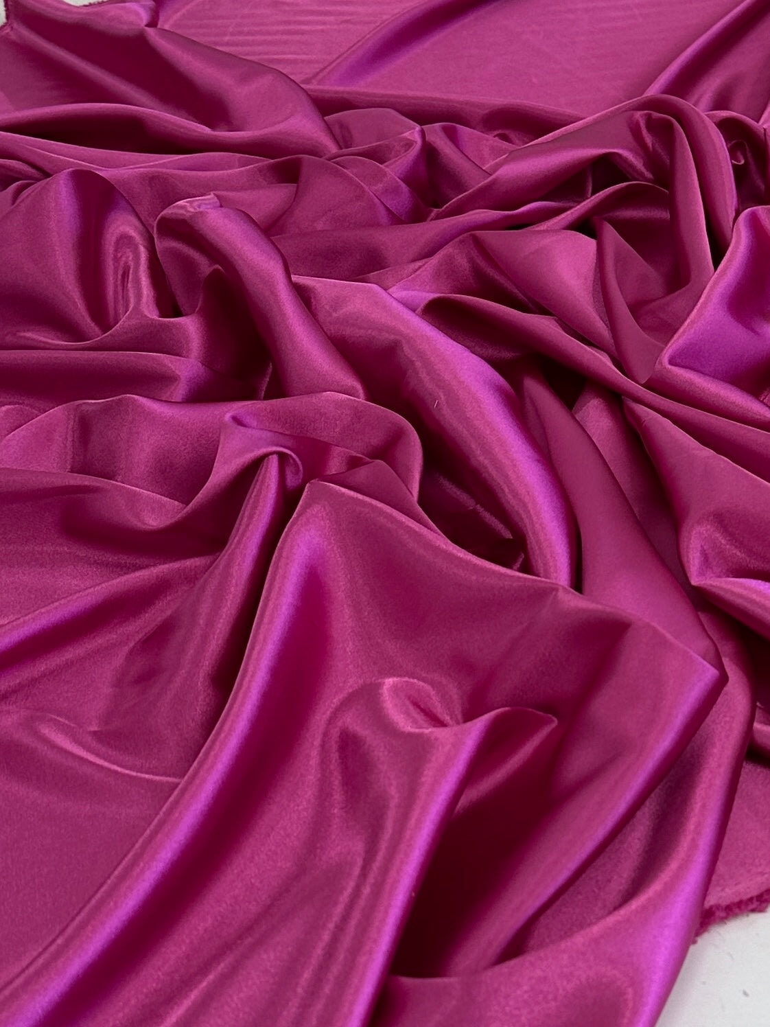 Stretch Satin Fuchsia