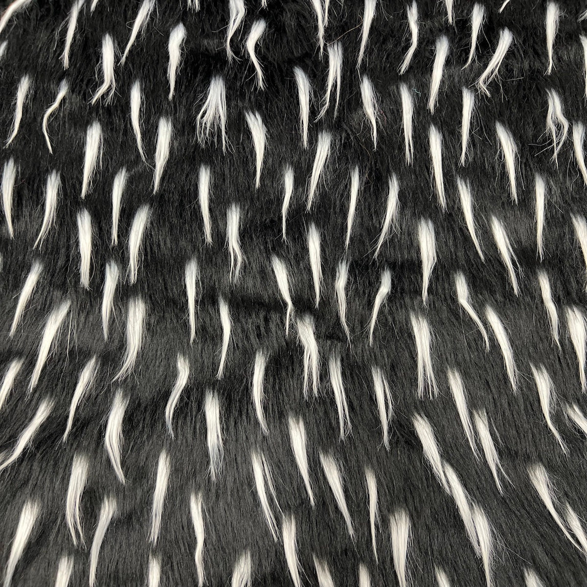 Two Tone Spike Shaggy Faux Fur Fabric - 100 Percent Polyester Fabric, Two-Tone Shaggy Texture, 60" Width, 1.5" Pile Length (1 Yard)